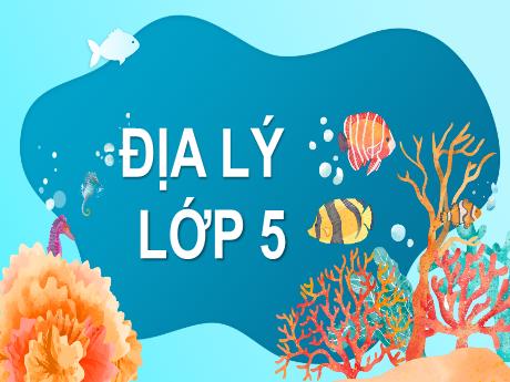 Bài giảng Địa lý Lớp 5 - Bài 5: Vùng biển nước ta