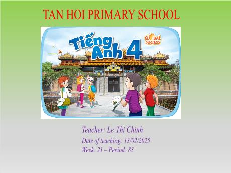 Bài giảng môn Tiếng Anh Lớp 4 - Tuần 21, Unit 12: Jobs (Lesson 3) - Năm học 2024-2025 - Le Thi Chinh