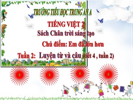 Bài giảng Tiếng Việt Lớp 2 - Luyện từ và câu (Tuần 2, tiết 4) - Nguyễn Ngọc Hạnh