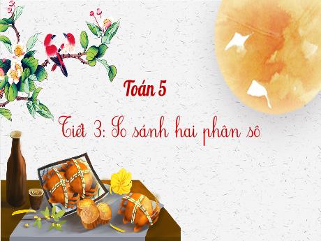 Bài giảng Toán Lớp 5 - Tiết 3: So sánh hai phân số