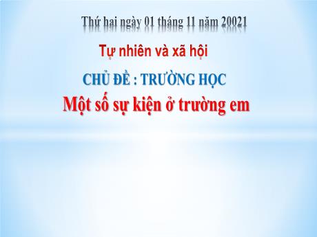 Bài giảng Tự nhiên và xã hội Lớp 2 - Bài 7: Ngày nhà giáo Việt Nam (Tiết 1) - Năm học 2021-2022
